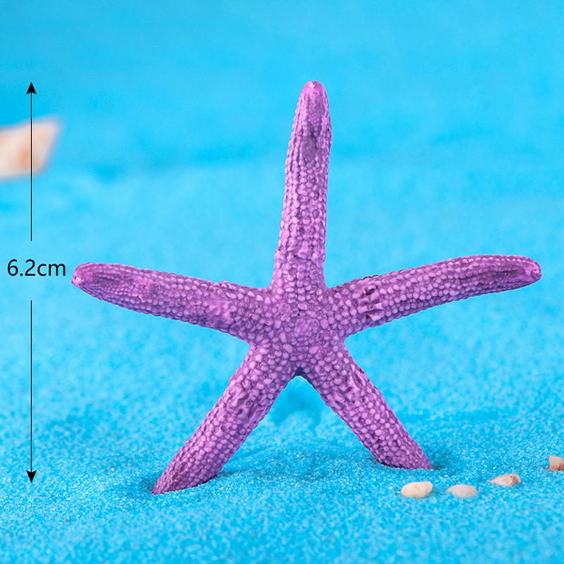 Colorful Five-Pointed Starfish Resin Fish Tank Starfish Landscaping Ornaments