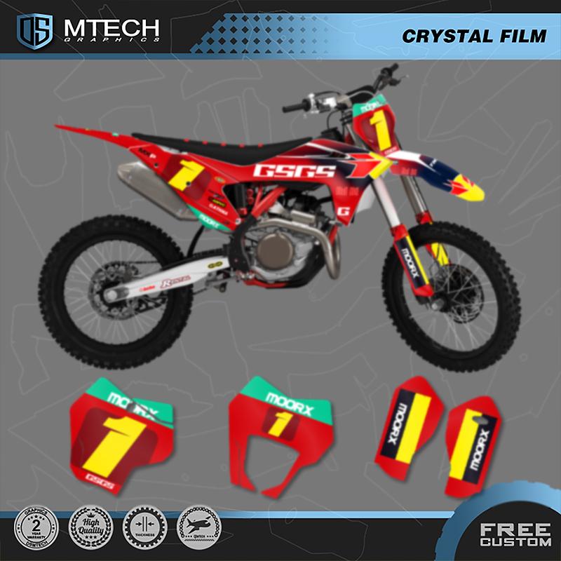 DSMTECH Индивидуальные Графические Наборы Наклеек для Мотоциклов Gasgas Gas Gas EC MC 150 200 250 300 350 400 450 2021 2022 2023 005