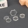 8Pieces Hexagon Clear Plastic Acrylic Protector Containers Case For Token Collection Board Game Holder Boxes
