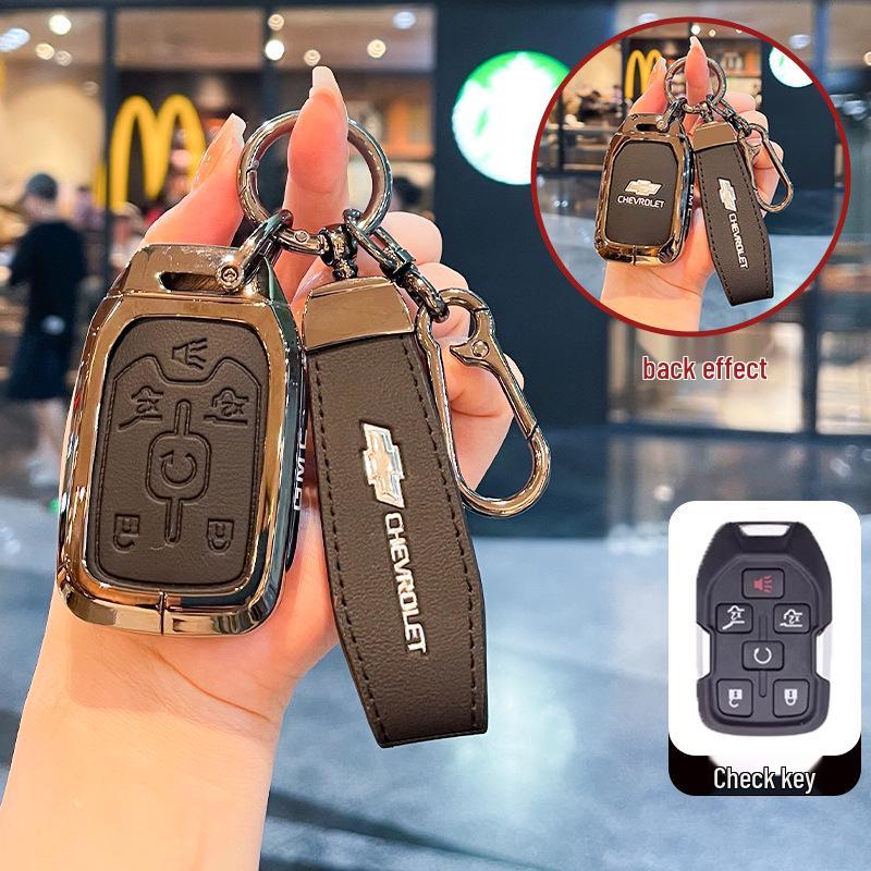 Чехол для ключей Chevrolet K5 Trax Cruze - Звезда Milesuo Металлическая пряжка Оболочка с полным покрытием