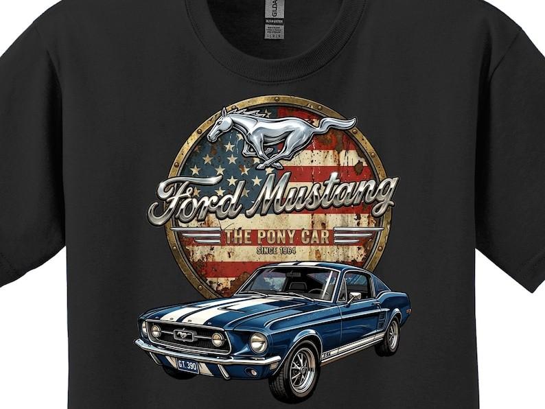 1967 Muscle Car Fastback Art T-Shirt, Muscle Car Graphic Tee