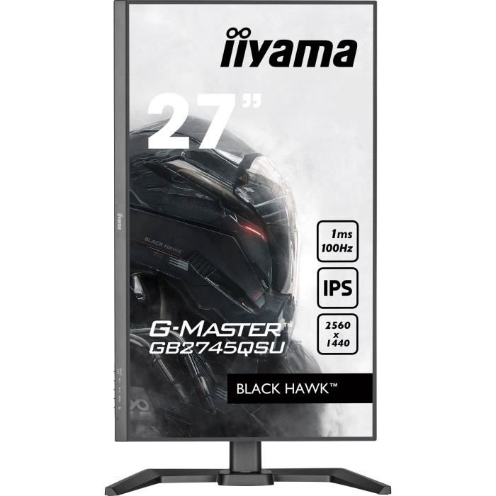 Игровой монитор - IIYAMA - 27" - QHD - 100 Гц - IPS-матрица - 1 мс - Регулируемый по высоте - GB2745QSU-B2