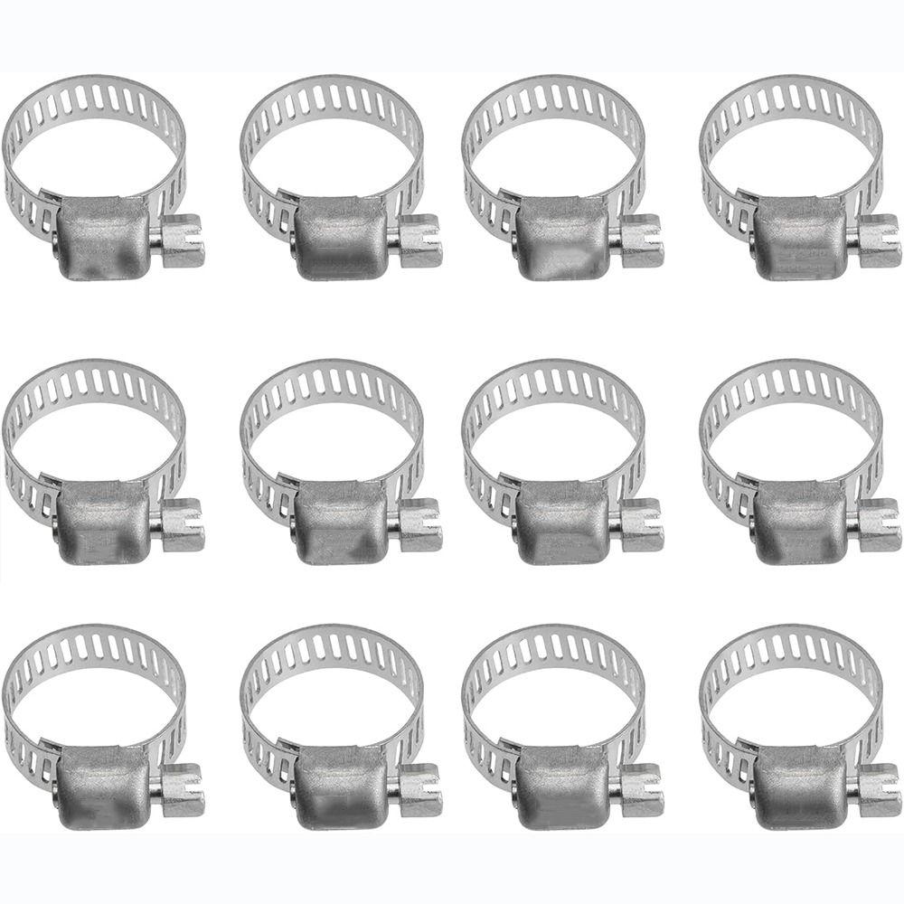 12 шт. 13-19 мм диапазон 3/4 дюйма хомуты для шланга из нержавеющей стали червячный привод комплект механическое применение