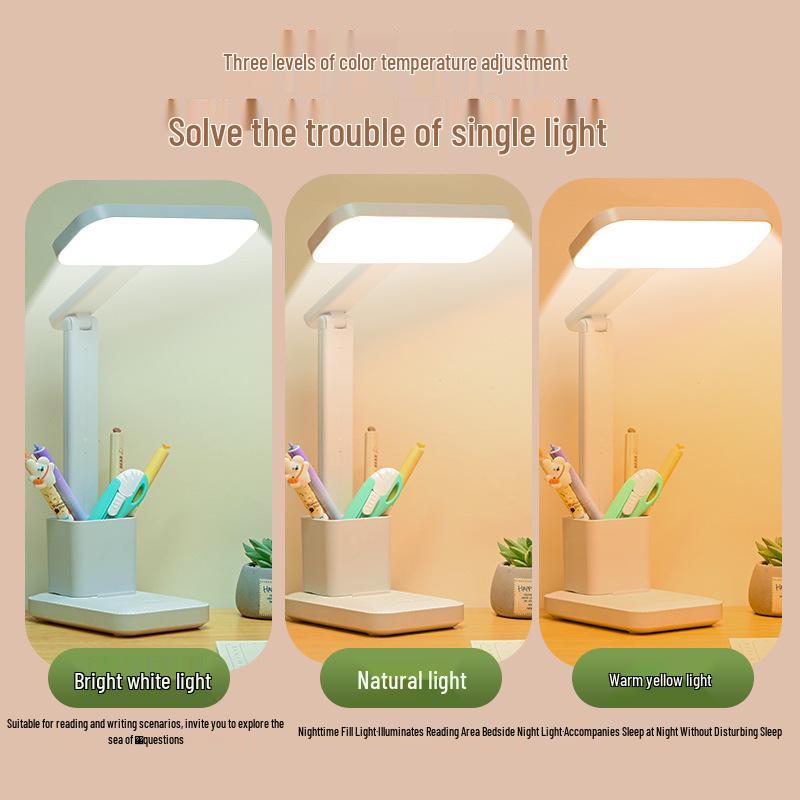 Dual-Use Eye Protection Desk Lamp for Study & Bedroom