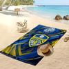 Пляжное полотенце с принтом футбольного клуба Leeds United, большое, мягкое, быстросохнущее, для пляжа, кемпинга, плавания