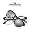 Polarized Sunglasses Men Women 5 In 1 Magnetic Clip On Glasses  Optical Prescription Eyeglass Frames Magnet Clips