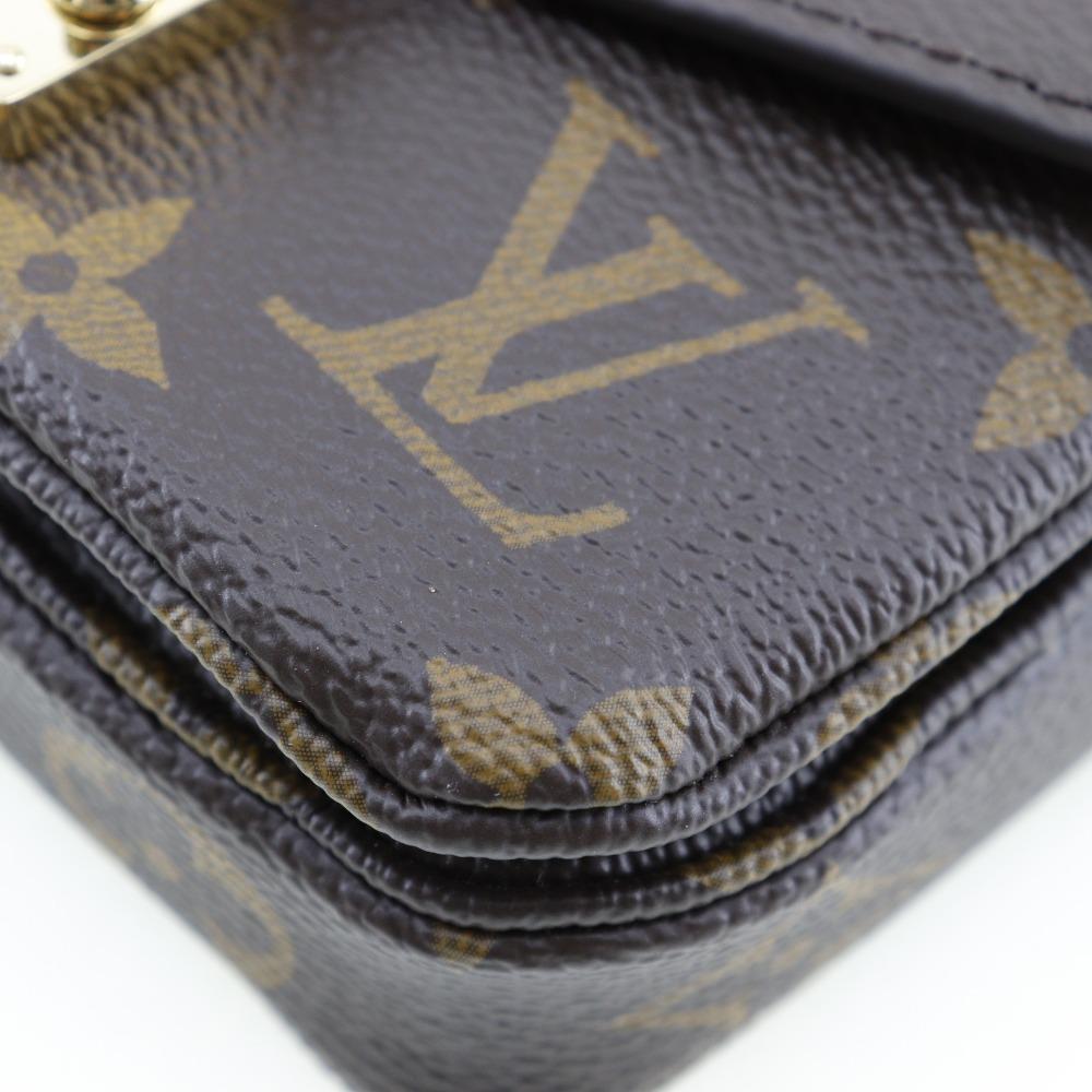 LOUIS VUITTON Micro Metis Shoulder Bag M81267 Brown Monogram canvas Women Used