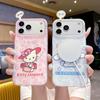 Soft Touch Cartoon Kawaii Sanrio Hello Kitty Phone Case IPhone 18 Pro Max 17 16 Plus 15 14 With MagSafe Compatibility