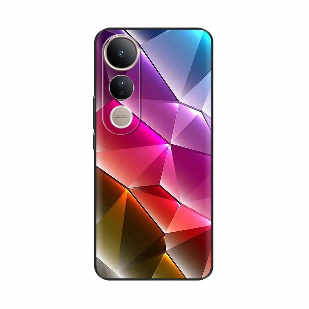 Чехлы Для Vivo V50 Lite 5G Популярные Цветы Мультяшные Мягкий Силикон Задняя Крышка Телефона Для Vivo V50 V50 Lite 5G 4G Корпус Оболочка Capa