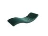 Metal Cat Shelf Wave 95cm Asymmetrical Right Bottle Green