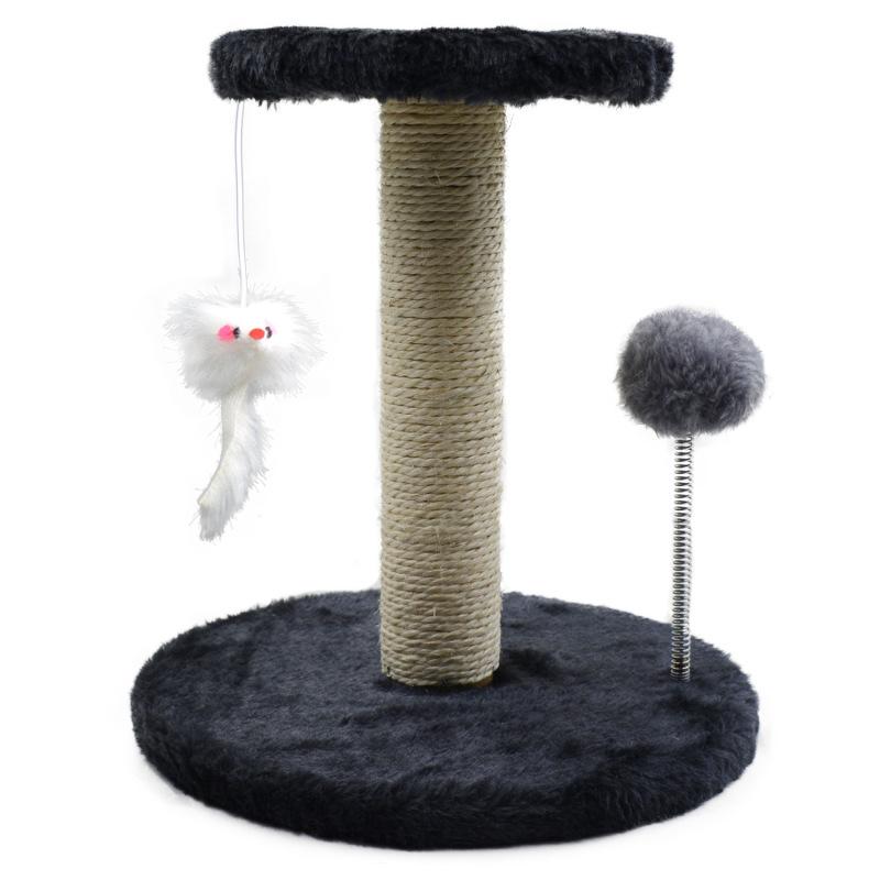 Cat  Scratching  Post Sisal Rope Cat Claw Stand Soft Smooth Plush Scratch Tower With Interactive