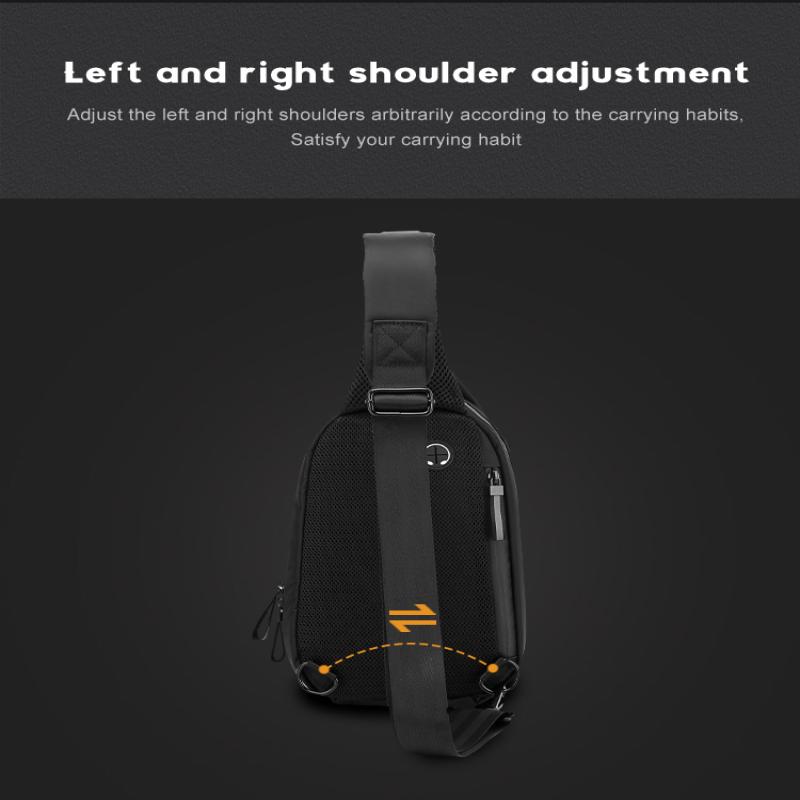 TINYAT Мужская нагрудная сумка Деловая дорожная сумка на плечо Спортивная мотоциклетная сумка Противоугонные сумки через плечо Сумка-мессенджер Посылка для воды
