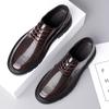 Size 48 Men's Shoes Fashion Hollow Out Leather Shoes Luxury Business Casual Shoe Breathable Sandals Oxfords Dress Shoes for Men