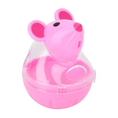Питомец кошка собака утечка кормушка Slow Food Диспенсер для мышей Tumbler Design Мяч игрушка(розовый)