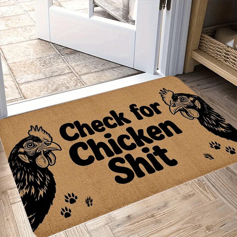 VIKAMA Bulldog Welcome Doormat Non-Slip Indoor and Outdoor Entrance Rug Living Room Bedroom Carpet Pet Lover Home Decor