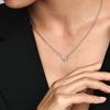 Pandora MOMENTS 925 Sterling Silver Synthetic Cubic Zirconia Necklaces Women's 392494C01