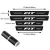 4pcs Car Sill Pedal Rear Bumper Protection Stickers for Honda FIT Logo 2021 2020 2019 2018 2017 2016 2015 2014