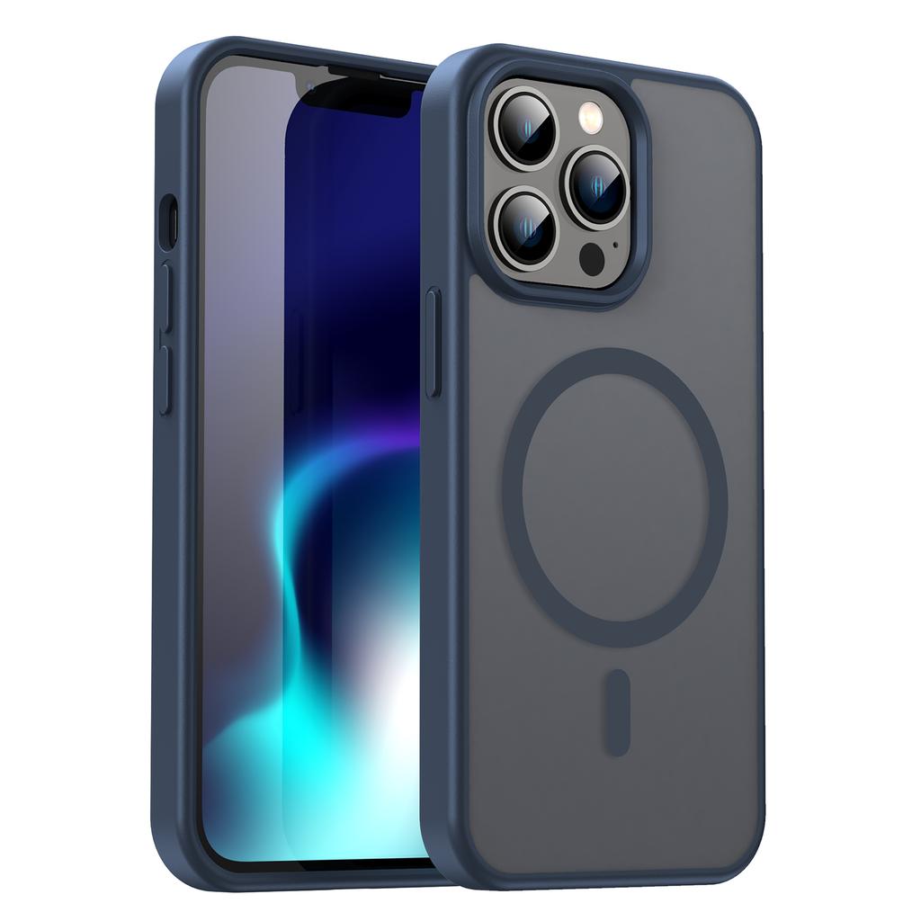 iPhone 15 Pro Magsafe Phone Case,Translucent Matte Shockproof Magnetic Phone Cover for iPhone 15 Pro