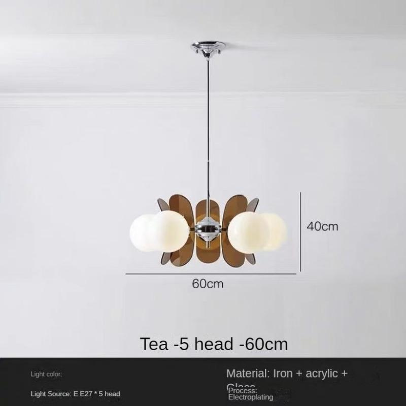 Круглая люстра Magic Beans Подвесная лампа Креативная винтажная стеклянная лампа Столовая Домашняя кухня Островное освещение