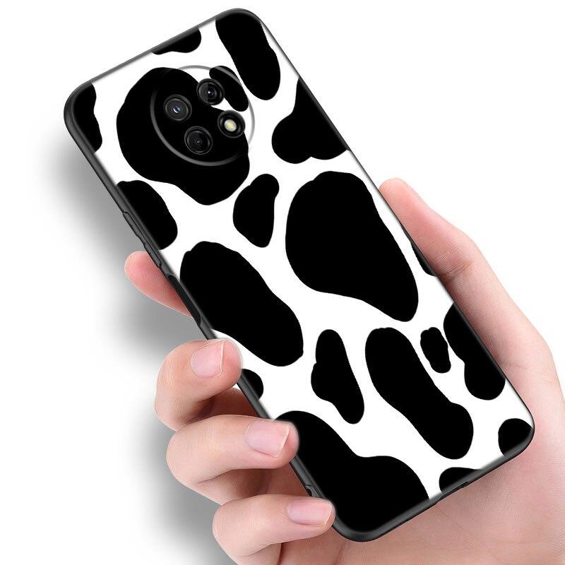 Чехол с текстурой черно-белой далматинской коровы и зебры для Xiaomi Redmi 7 7A 8A 9i 9A 9C 10 10A 10C K20 Note 5 6 Mi 8 9 9T Pro A2 Lite