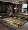 Luxury Abstract Living Room Carpets Golden Decoration Home Sofa Large Area Rugs Bedroom Bedside Tatami Soft Non-slip Floor Mat