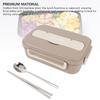 3 Compartments Lunch Storage Container 316 Stainless Steel Food Container  For Office