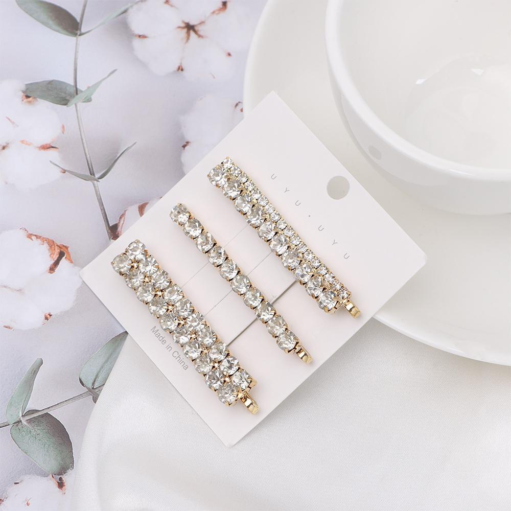Hair Styling Diamondl Hairgrip Shining Crystal Barrettes Rhinestones Hairpins Hair Clips Set