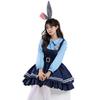 Zootopia Judy Hopps Cosplay Costume Set Women Adult Long Sleeve Short Sweet Style Halloween Party Outfit
