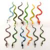 12 Pcs/Set Plastic Simulation Snake Lifelike Simulation Animal Model  Kids Gifts,Toys Games