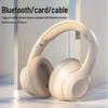 Беспроводные Bluetooth-наушники с шумоподавлением, накладные, с разъемом для карты памяти для мобильных устройств, для беспроводных игр и киберспорта, 2025