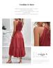 European & American Women's Summer Halter Solid Color Midi Dress (2023)