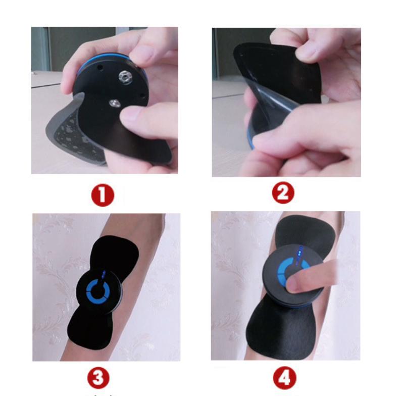 8 режимов, 19 передач, электрический импульсный массажер для шеи, мини-инструмент для облегчения боли в мышцах шейной спины, плеч, ног, массаж тела, стимулятор, терапия, расслабление