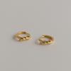 Modernlike 14k Gold-filled Silver Mini Twisted One-touch Earrings