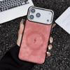 Беспроводная зарядка Магнитный кожаный чехол Для iPhone 17 16 15 14 13 12 11 Pro Max Plus Для Magsafe Бампер Ударопрочный чехол