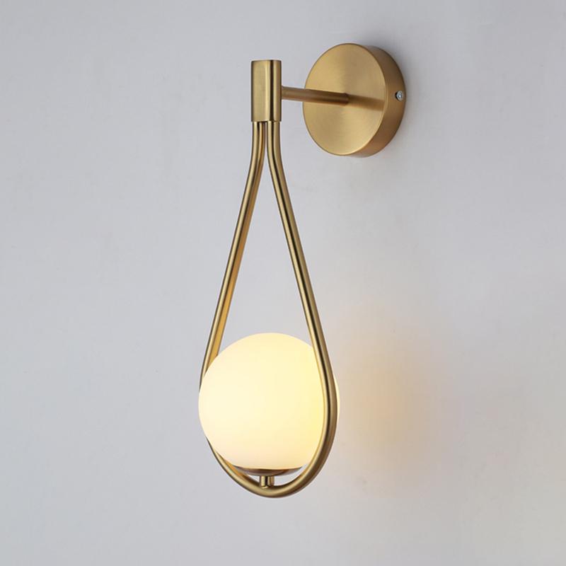 Скандинавский креативный светодиодный настенный светильник гостиная металл мода современный минималистский прикроватный настенный светильник спальня внутреннее освещение роскошь