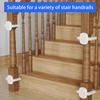 Yousheng 2Pcs Baby Gate Banister Adapter Heavy Duty Children Safety Net Mounting Base Universal Babies Pet Dog Cat Mesh Screen Stair Post Fitting Kit