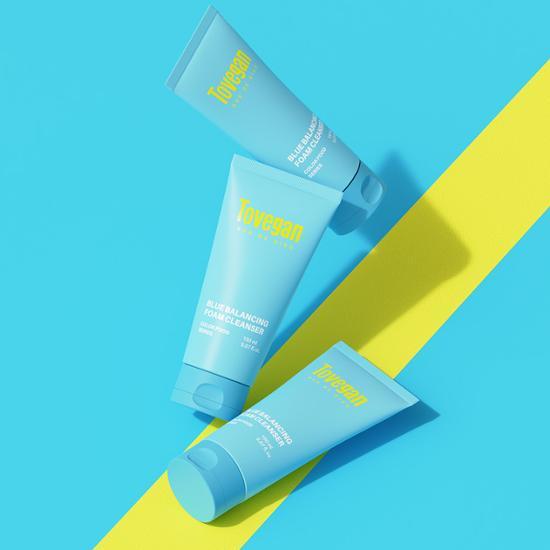 Tovegan Color Food Series Blue Balancing Foam Cleanser 150ml