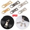 5pcs Bag Suitcase Detachable Zipper Repair Kit Metal Zipper Head Metal Zip Zipper Slider Zipper Pull