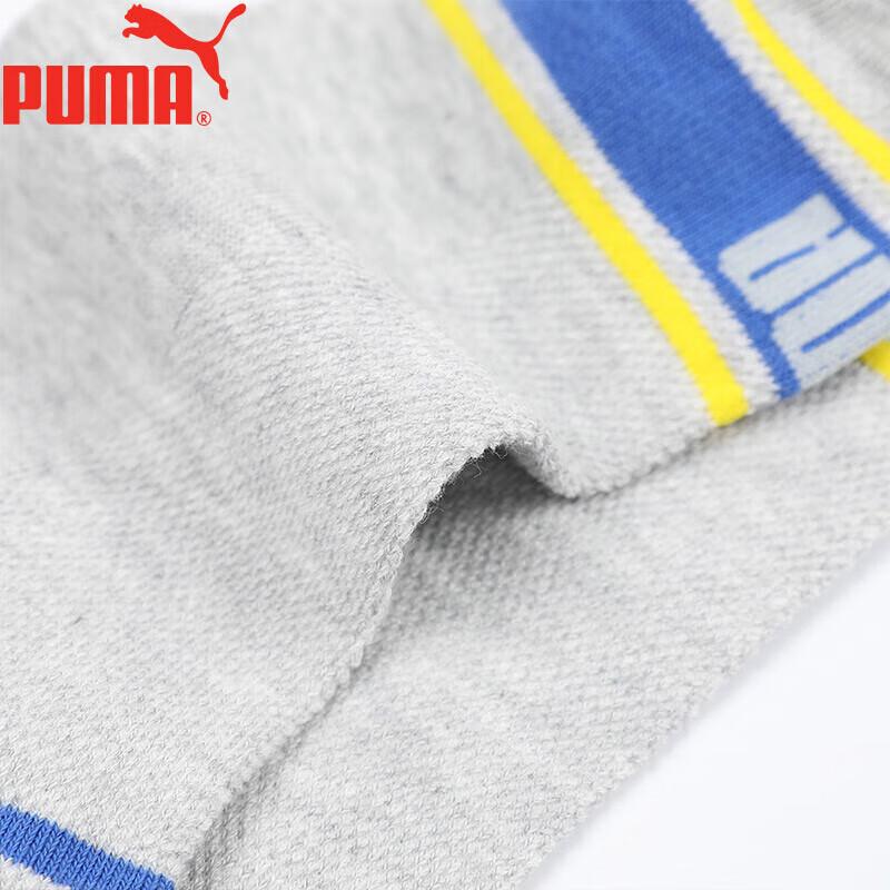 PUMA Men's Socks, Mid-Calf, Fashionable Classic Color-Block Design, Breathable And Durable Cotton Socks, 3-Pair Pack