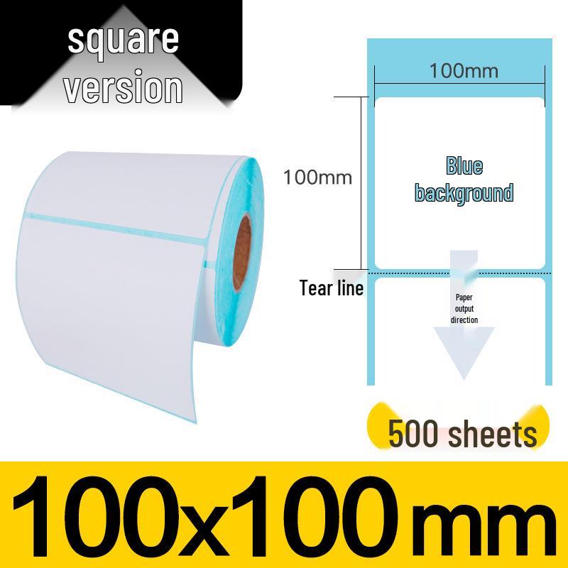 100x100x150mm Three-Proof Self-Adhesive Thermal Label Paper for Barcode Printing