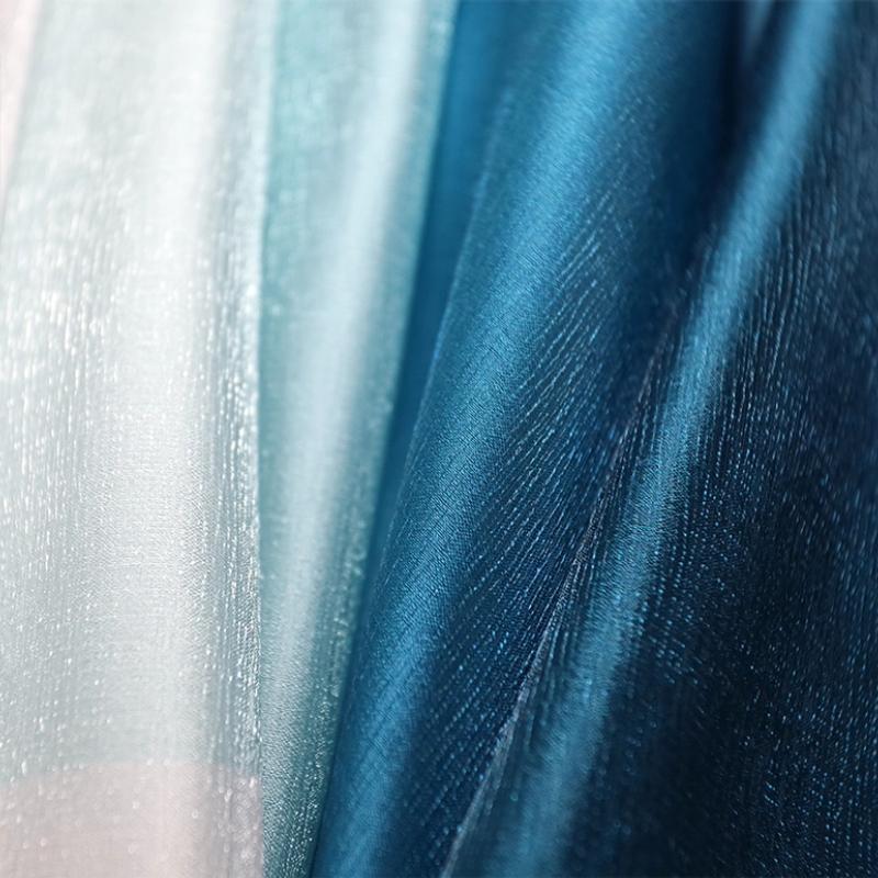 100x150cm Bark Wrinkled Thin Gradient Glitter Fabric for Dress Skirts Stage Costumes Sewing Glossy Needlework Decorative Cloth