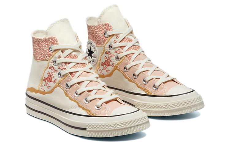 Women's Sneakers Converse Chuck Taylor All Star 70 Hi Golden Repair (Women's) Egret/Multi/Black