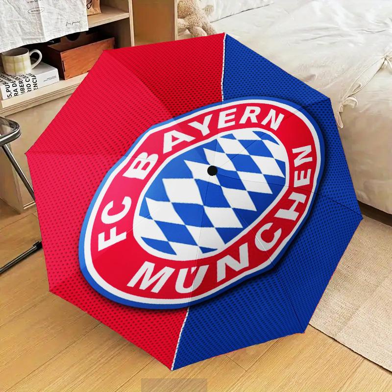 1 шт. Складной зонт FC Bayern München с принтом, автоматический зонт 8-спицевый для путешествий, кемпинга, подарки для фанатов, рождественские подарки