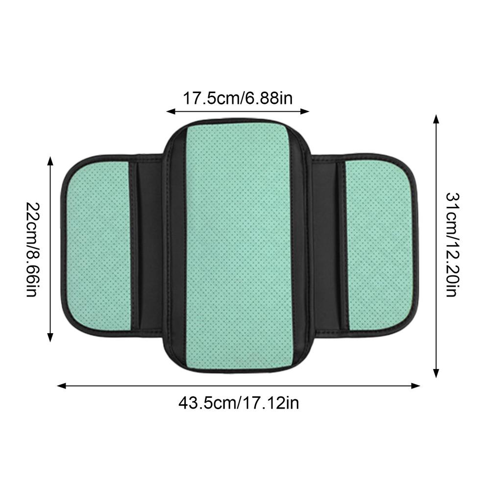 Car Armrest Cover Height Pad With Side Storage Bags Automotive Armrest Arm Support Cushion Protective Pad for Car Interior