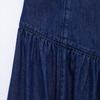 2025 Spring Women's Slim Solid Color Pleated Strapless Dress