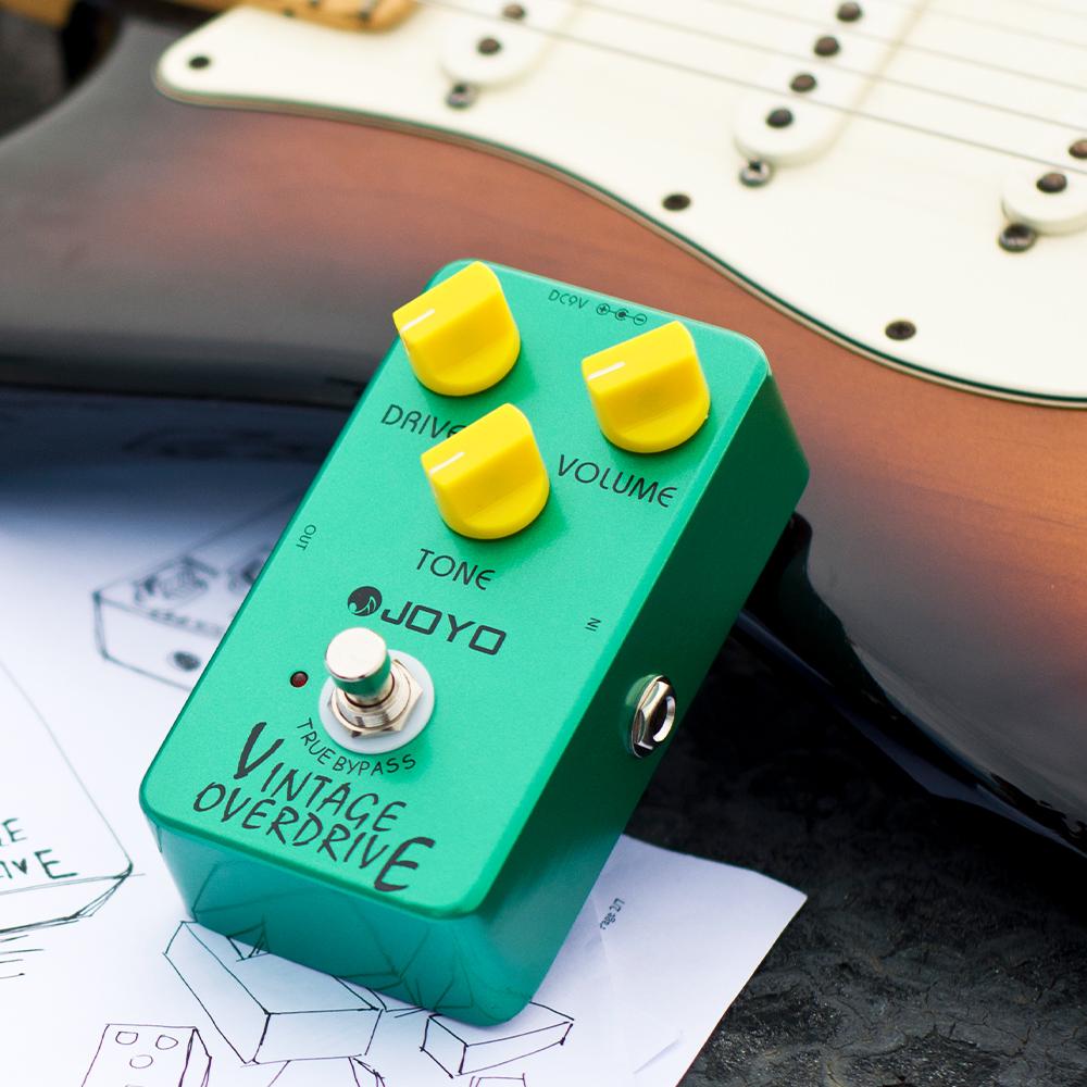 JOYO JF-01 Vintage Overdrive Guitar Pedal Producing Warm Mild Smooth Overtone Overdrive Pedal with Sustain Effect