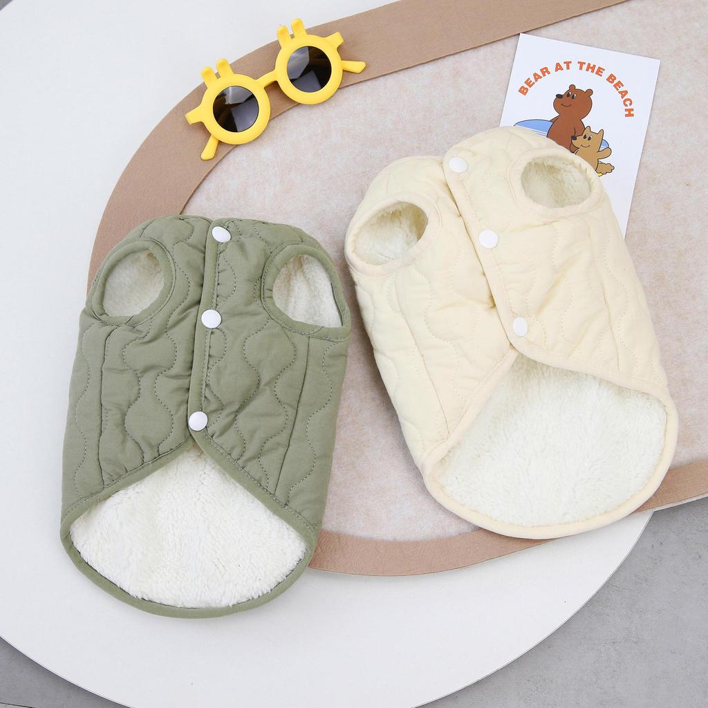 Осенне-зимний хлопковый жилет для маленьких собак и кошек