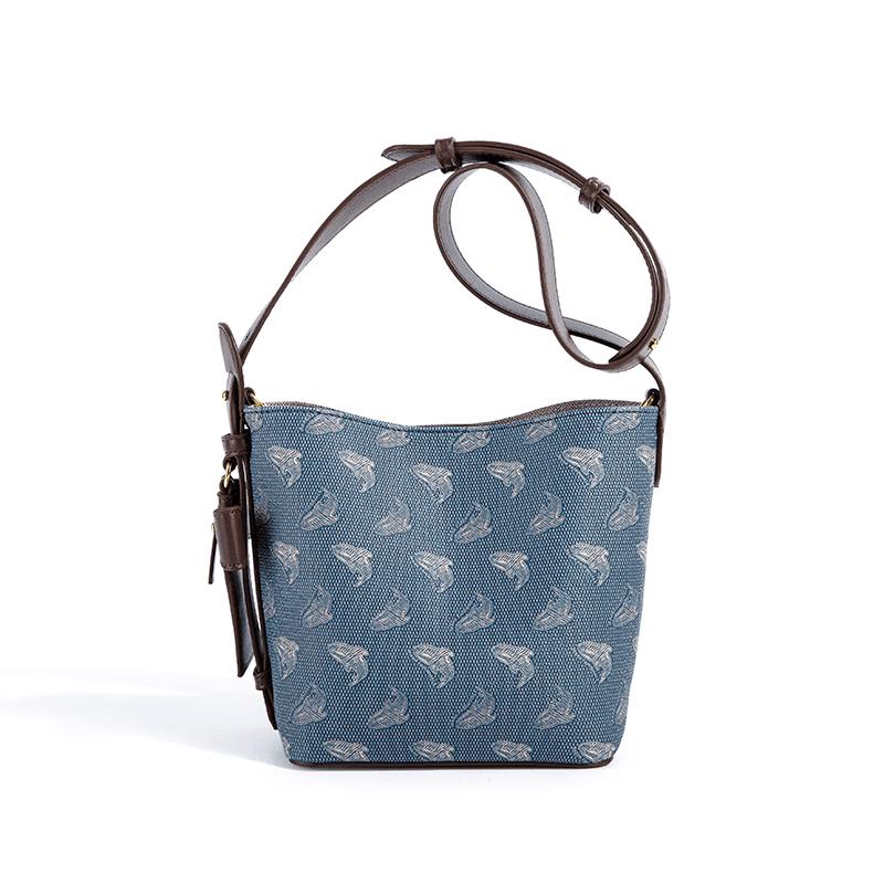 MARK FAIRWHALE Retro Casual Crossbody Bucket Bag