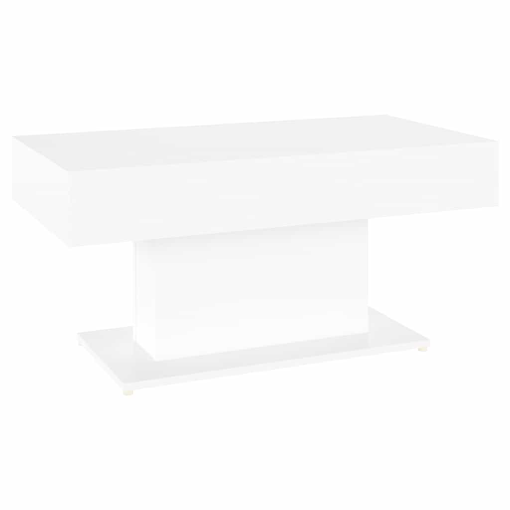 Vidaxl Stolik Kawowy, Biały, 96X50X45 Cm, Materiał Drewnopochodny