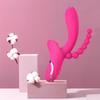 POMFW 3 In 1 Clitoral Stimulator Sucker Vagina Dildo Vibrator G Spot Clitoris Vibrators Anal Plug Dildo Sex Toys for Women